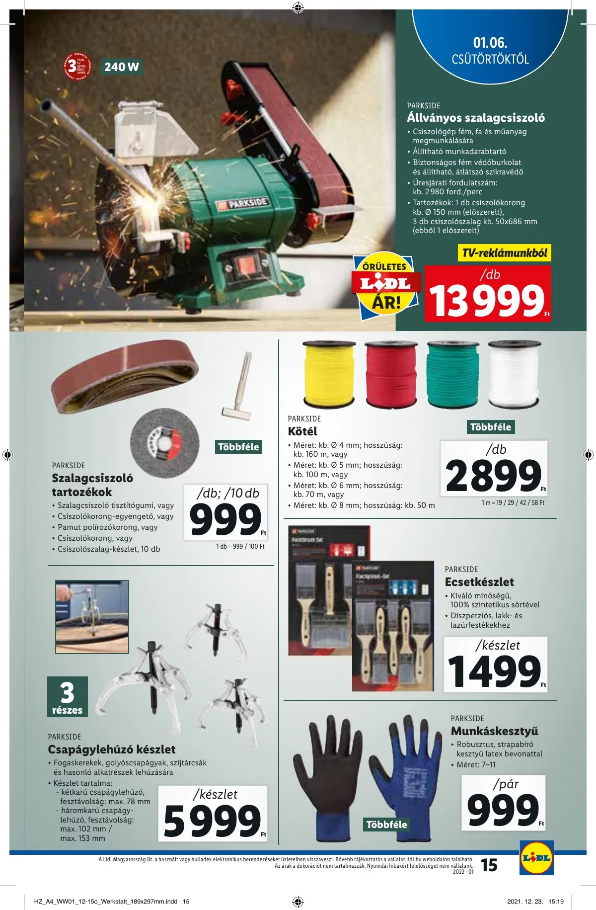 Lidl akciós újság 01.06–01.06 – 15. oldal