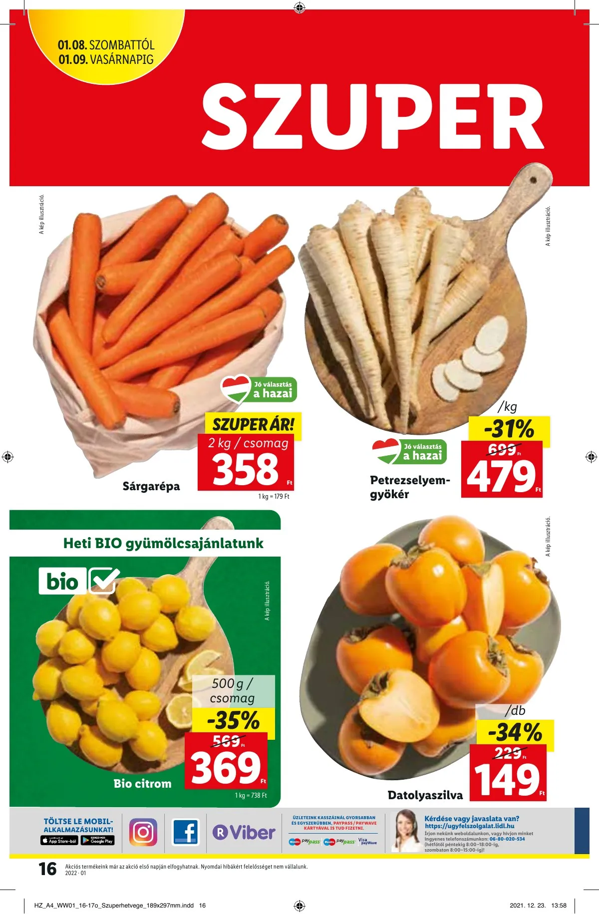 Lidl akciós újság 01.06–01.06 – 16. oldal