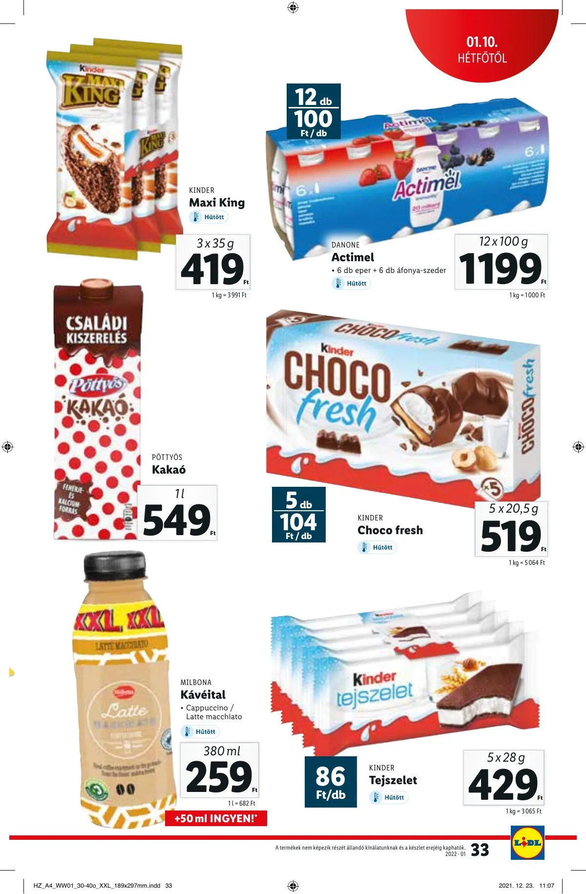 Lidl akciós újság 01.06–01.06 – 33. oldal