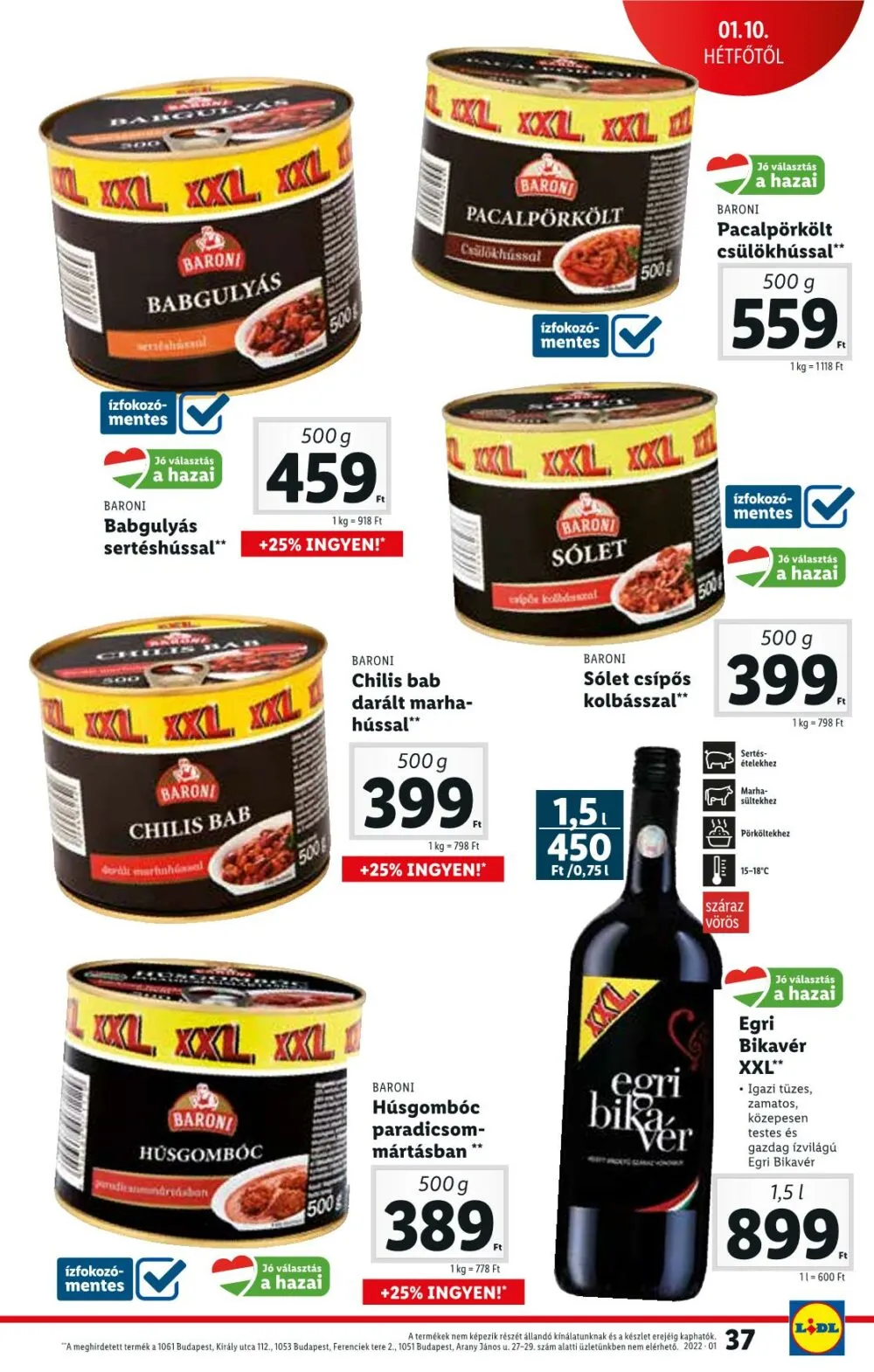 Lidl akciós újság 01.06–01.12 – 37. oldal