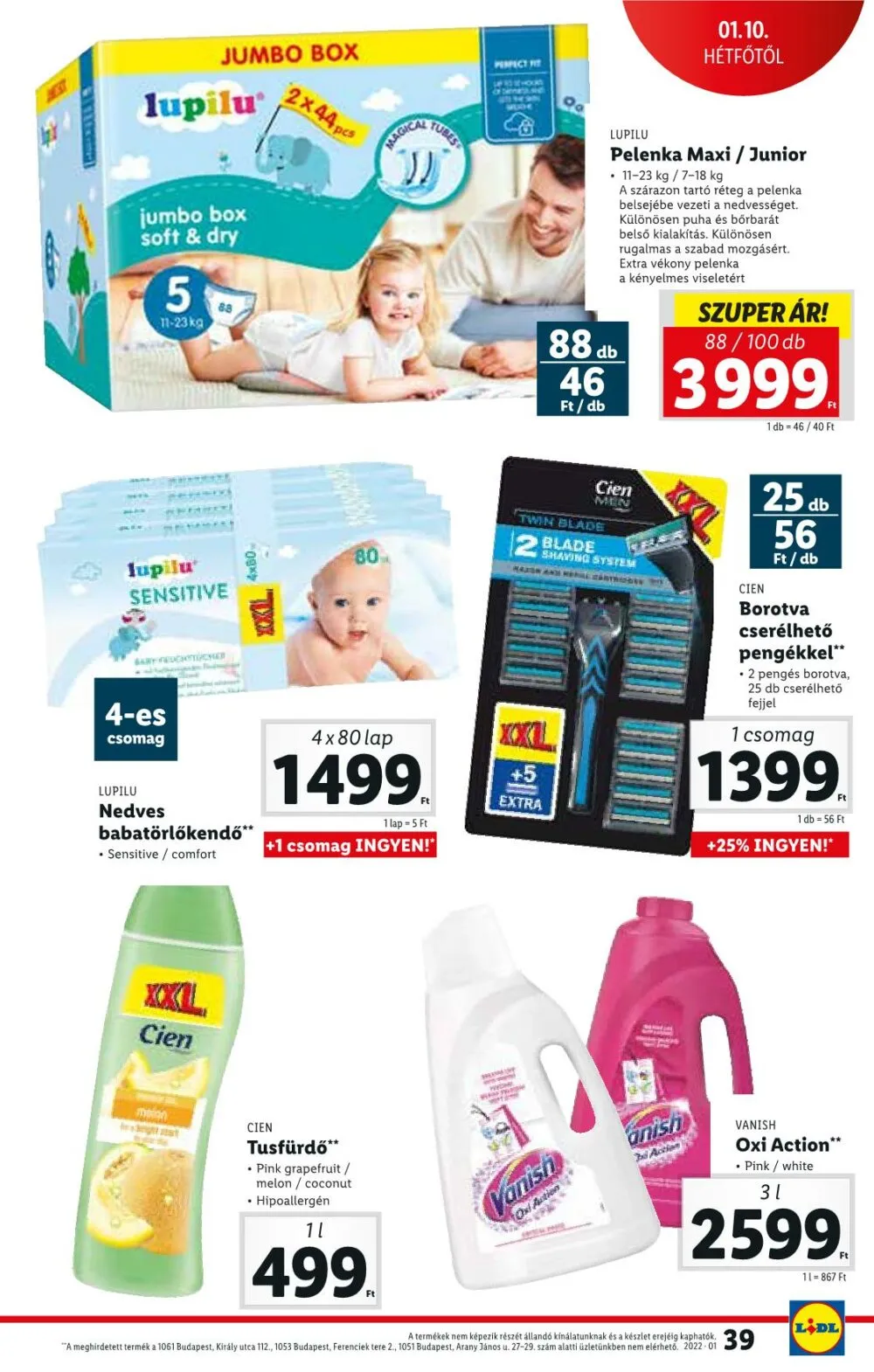 Lidl akciós újság 01.06–01.12 – 39. oldal
