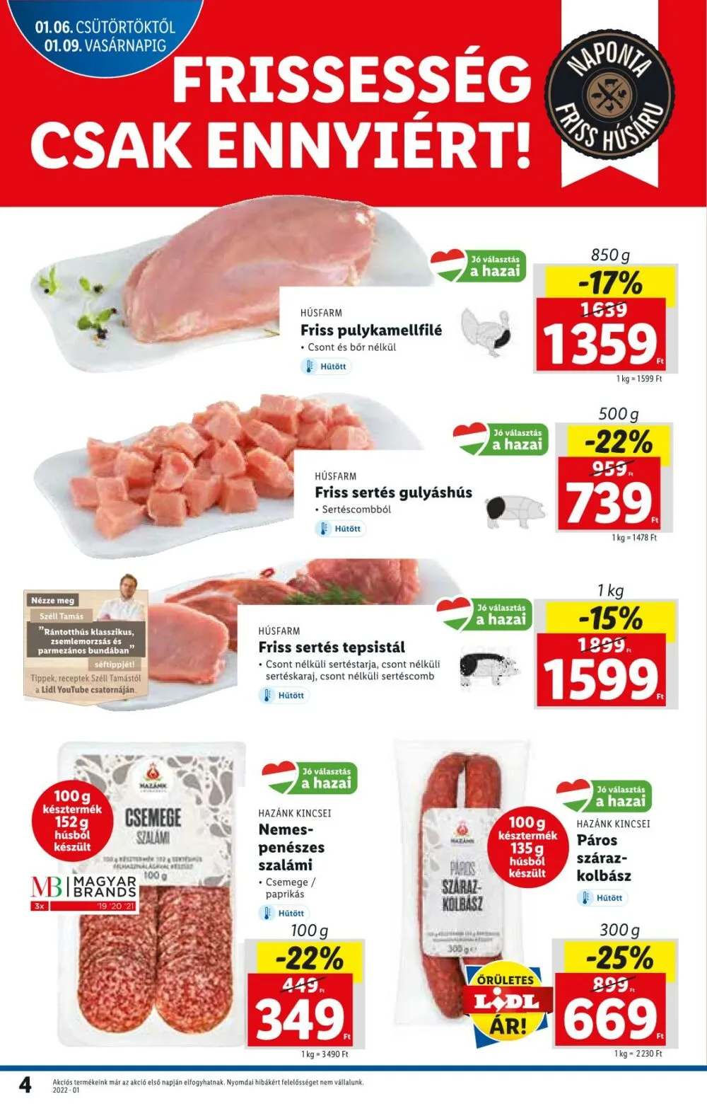 Lidl akciós újság 01.06–01.12 – 4. oldal