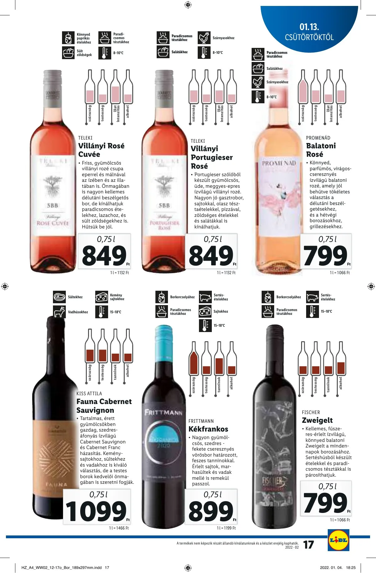 Lidl akciós újság 01.13–01.13 – 17. oldal