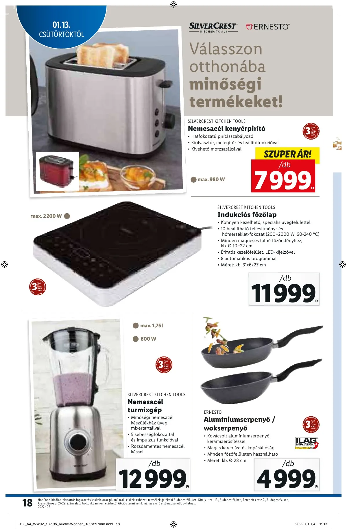 Lidl akciós újság 01.13–01.13 – 18. oldal