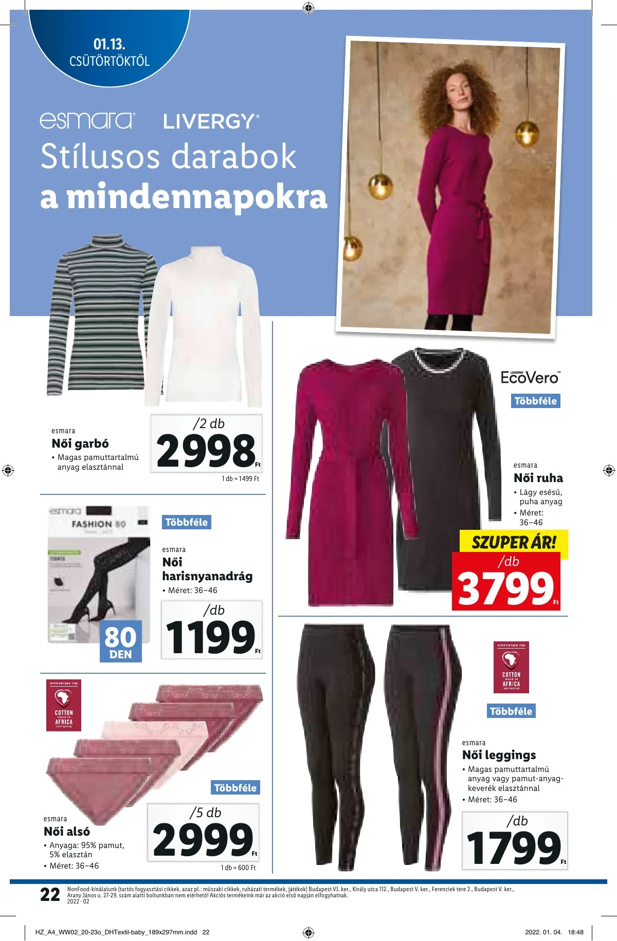 Lidl akciós újság 01.13–01.13 – 22. oldal