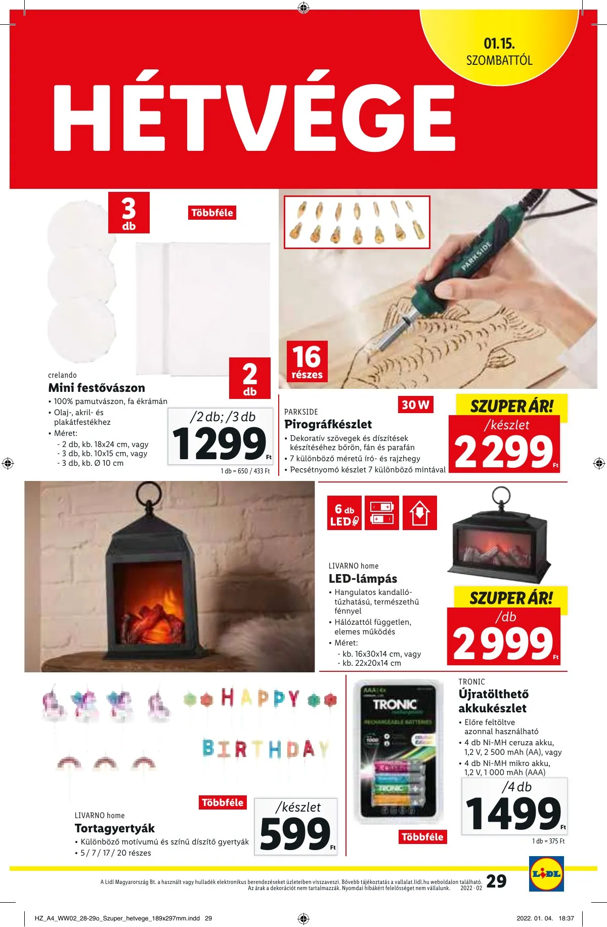 Lidl akciós újság 01.13–01.13 – 29. oldal