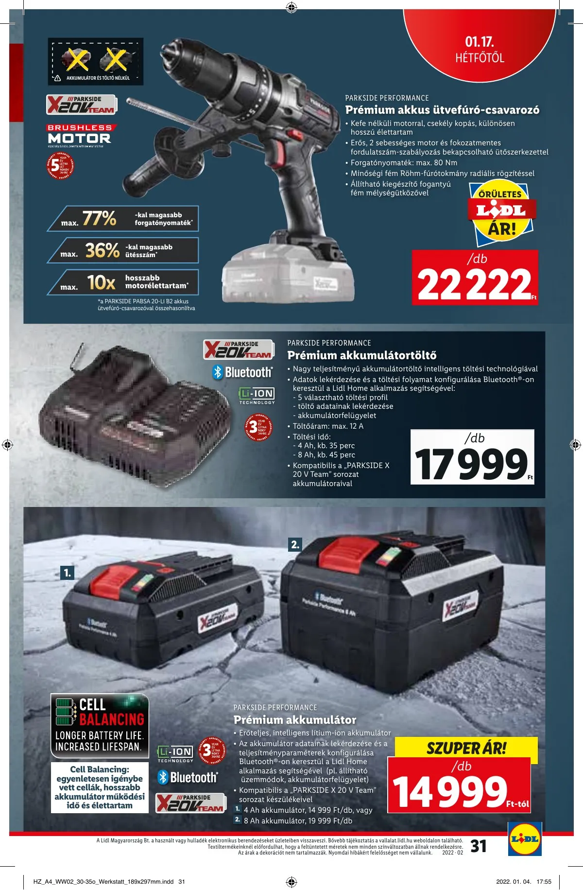 Lidl akciós újság 01.13–01.13 – 31. oldal
