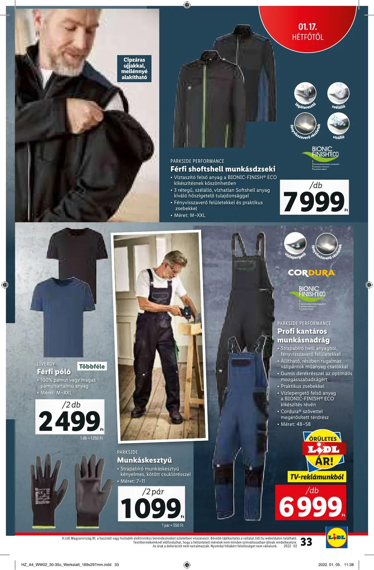 Lidl akciós újság 01.13–01.13 – 33. oldal