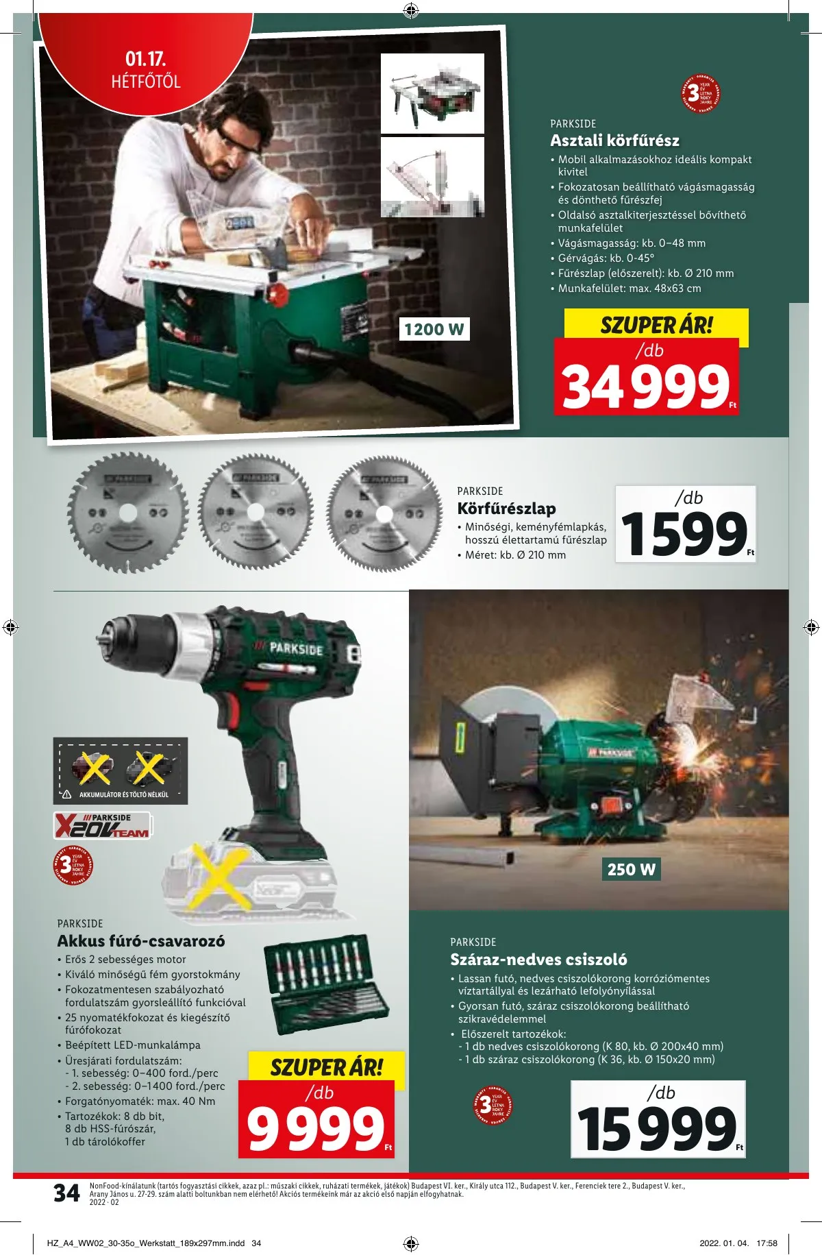 Lidl akciós újság 01.13–01.13 – 34. oldal
