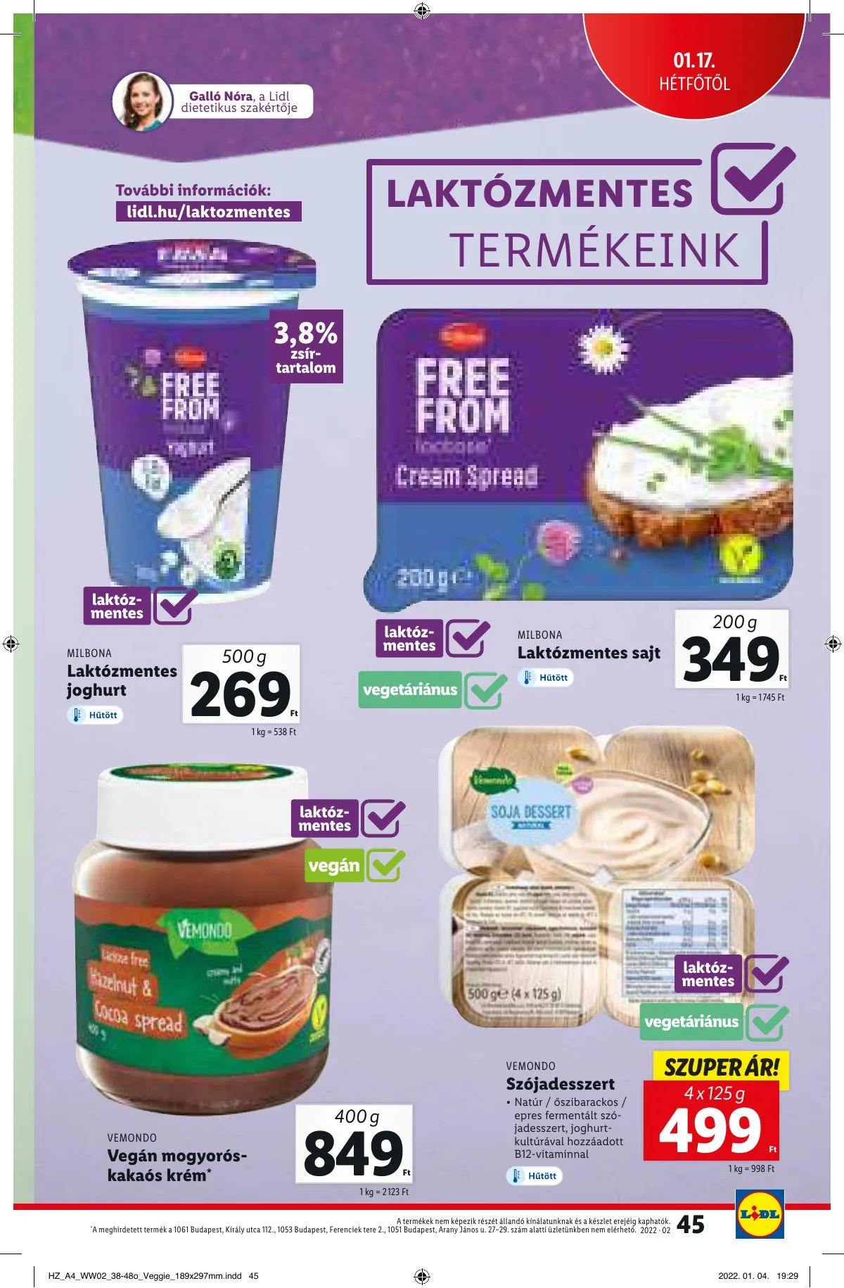 Lidl akciós újság 01.13–01.13 – 45. oldal