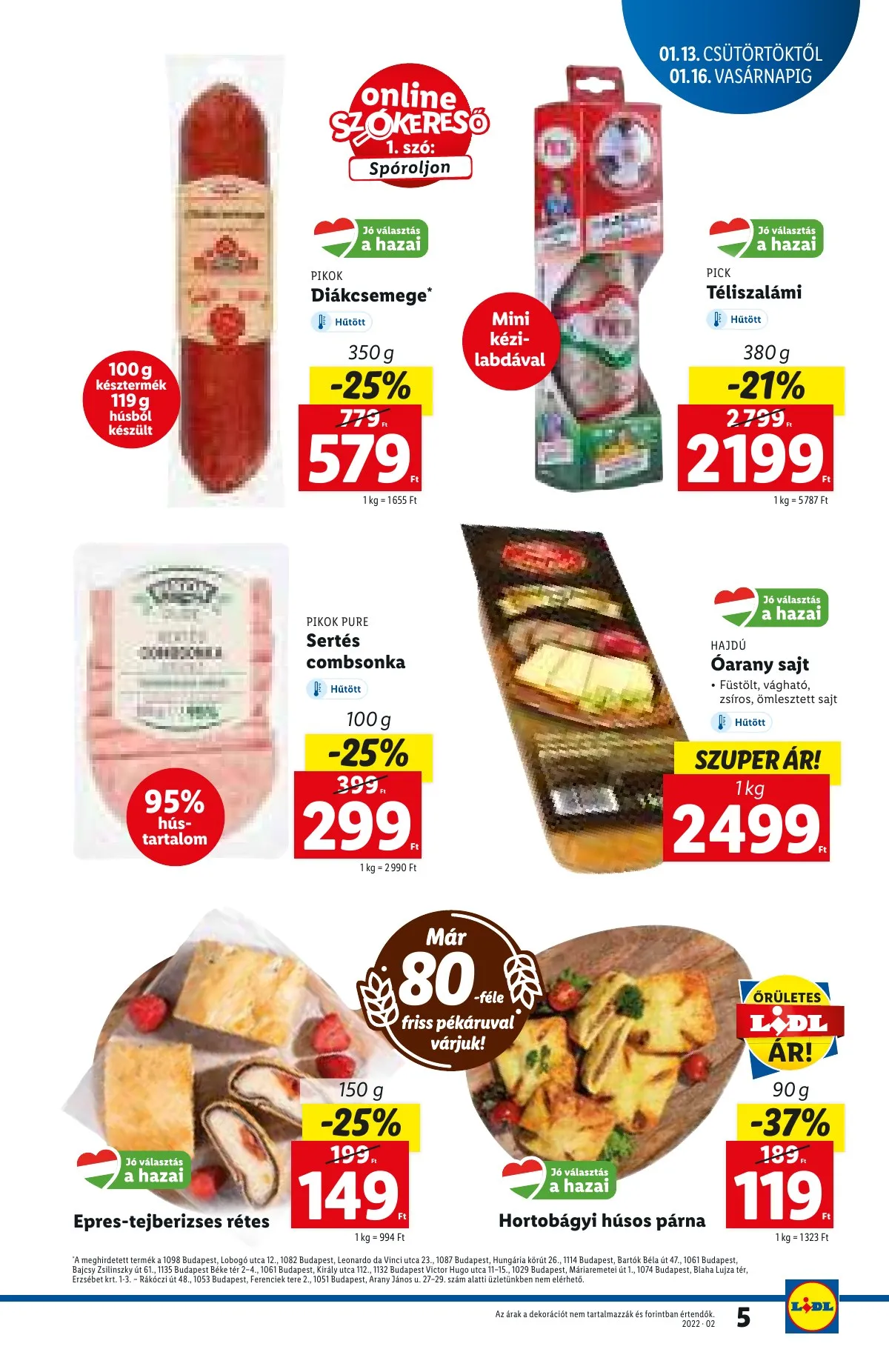 Lidl akciós újság 01.13–01.13 – 5. oldal
