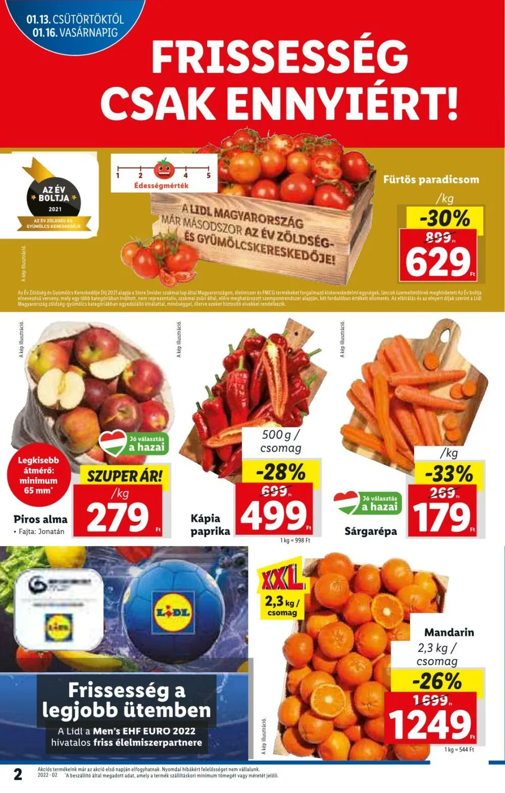 Lidl akciós újság 01.13–01.19 – 2. oldal