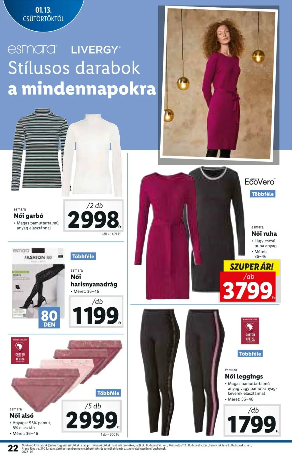 Lidl akciós újság 01.13–01.19 – 22. oldal