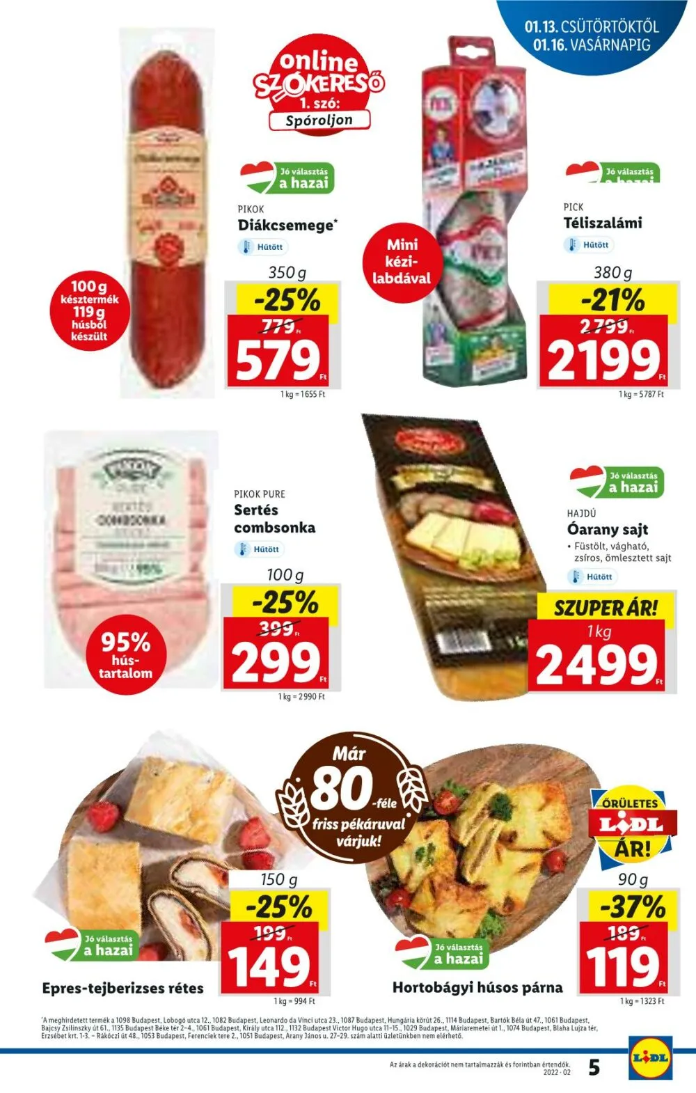 Lidl akciós újság 01.13–01.19 – 5. oldal