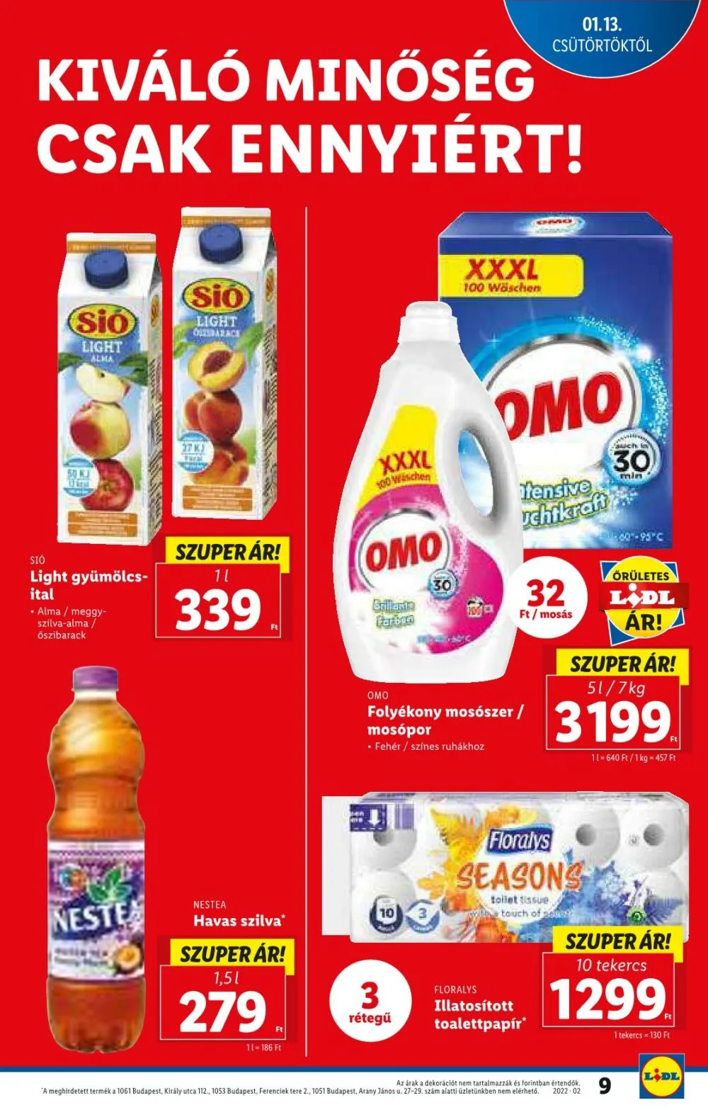 Lidl akciós újság 01.13–01.19 – 9. oldal
