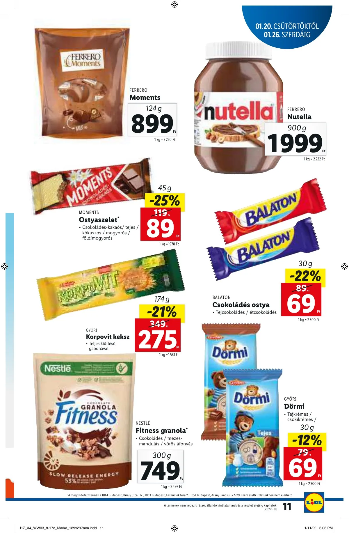 Lidl akciós újság 01.20–01.20 – 11. oldal