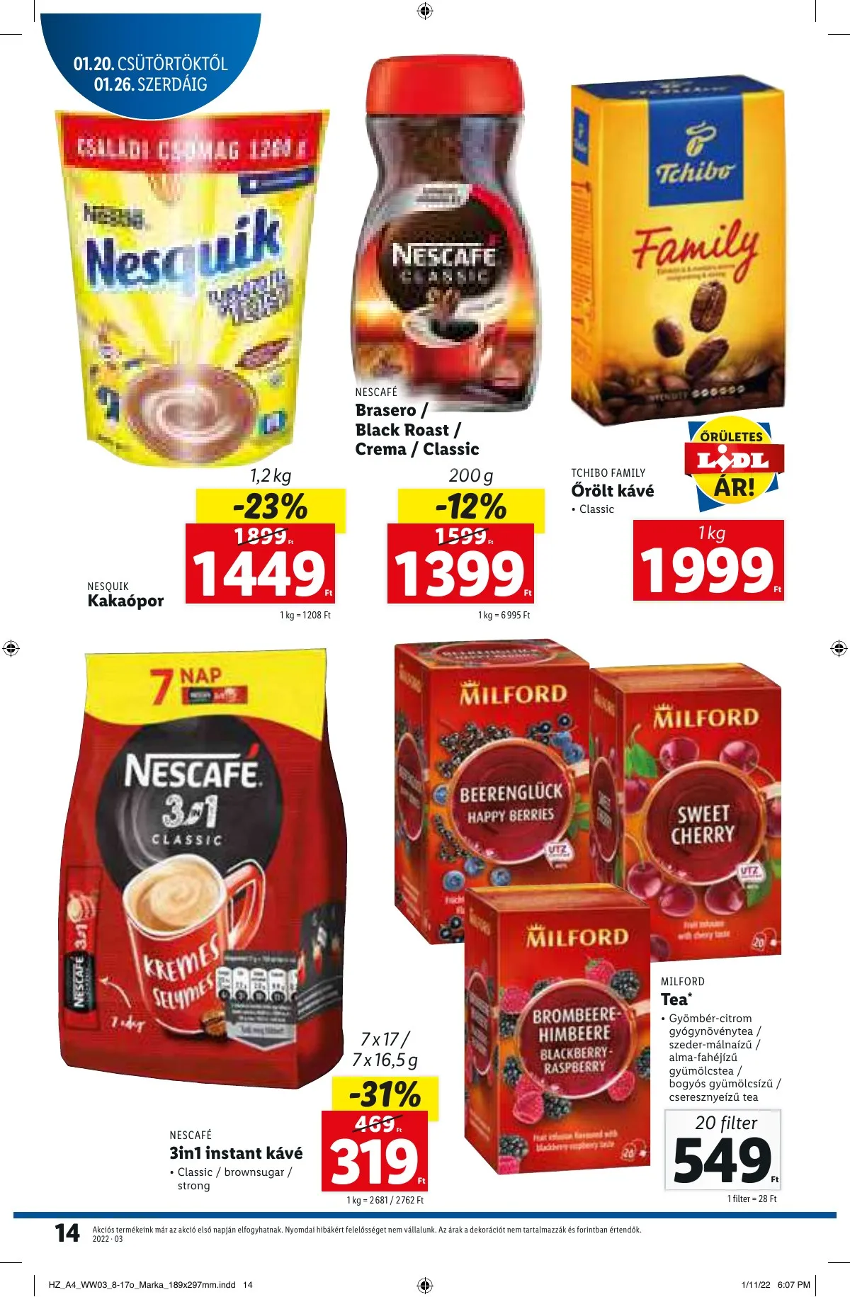 Lidl akciós újság 01.20–01.20 – 14. oldal
