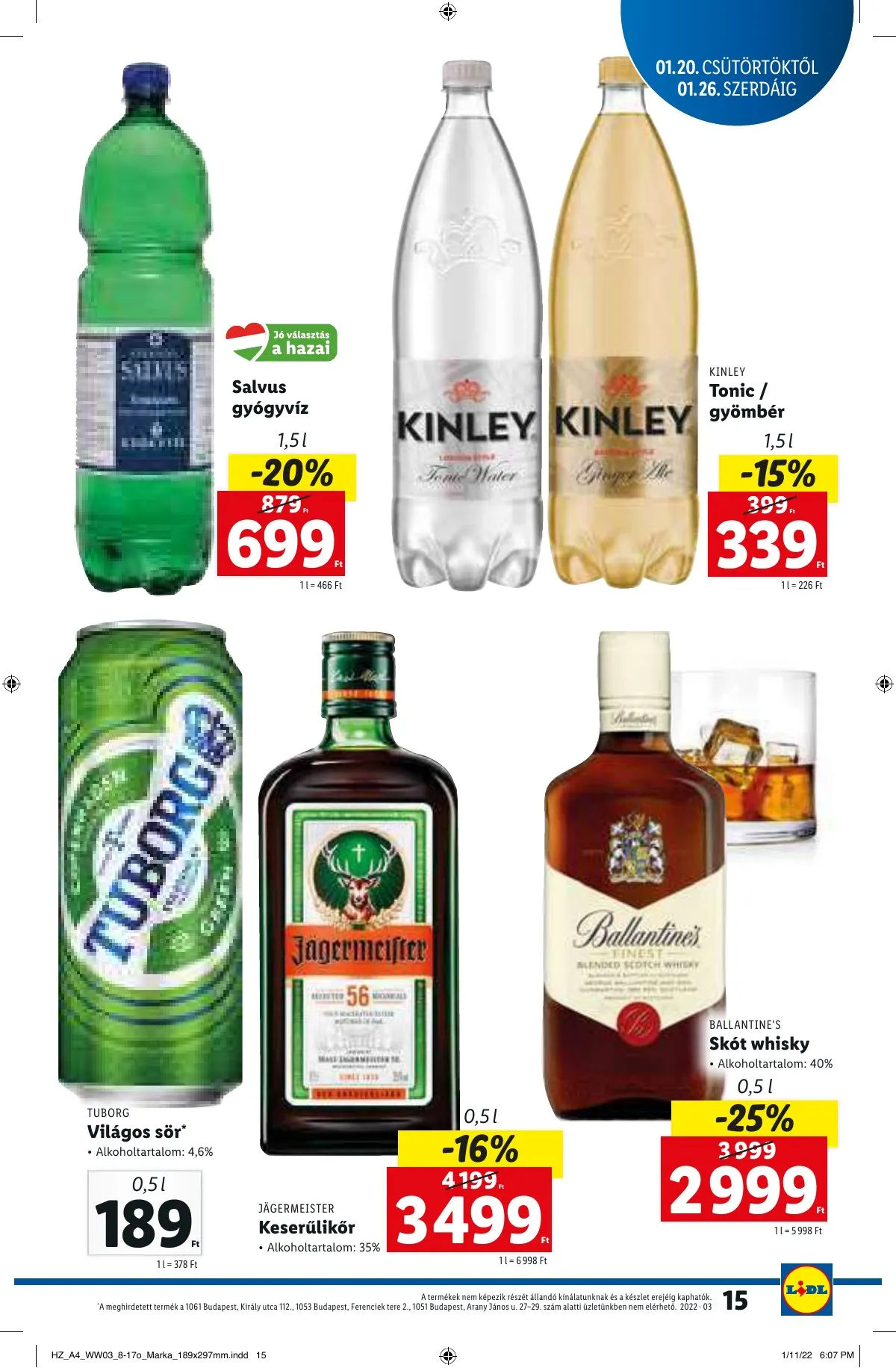 Lidl akciós újság 01.20–01.20 – 15. oldal