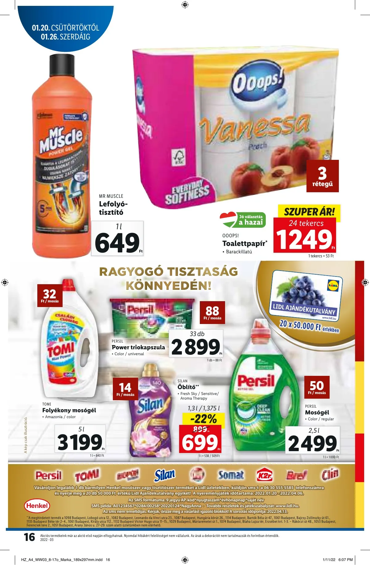 Lidl akciós újság 01.20–01.20 – 16. oldal