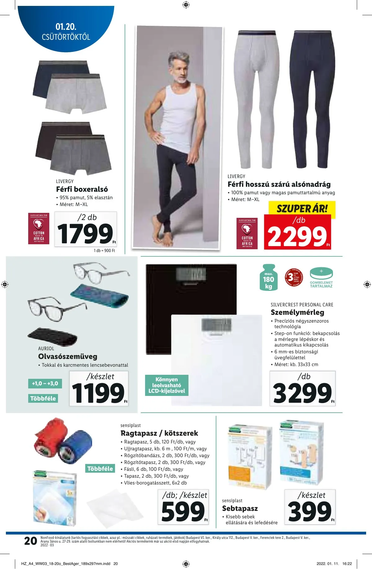 Lidl akciós újság 01.20–01.20 – 20. oldal