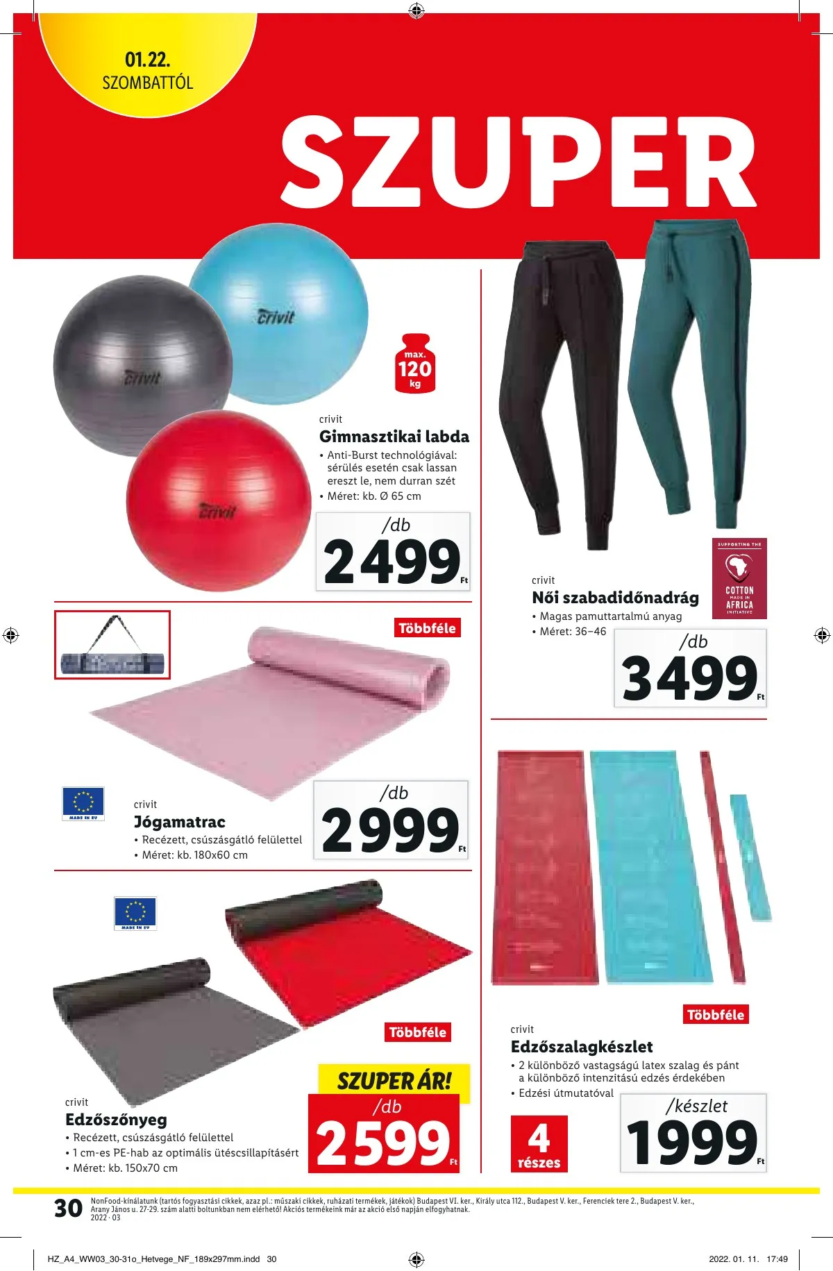 Lidl akciós újság 01.20–01.20 – 30. oldal
