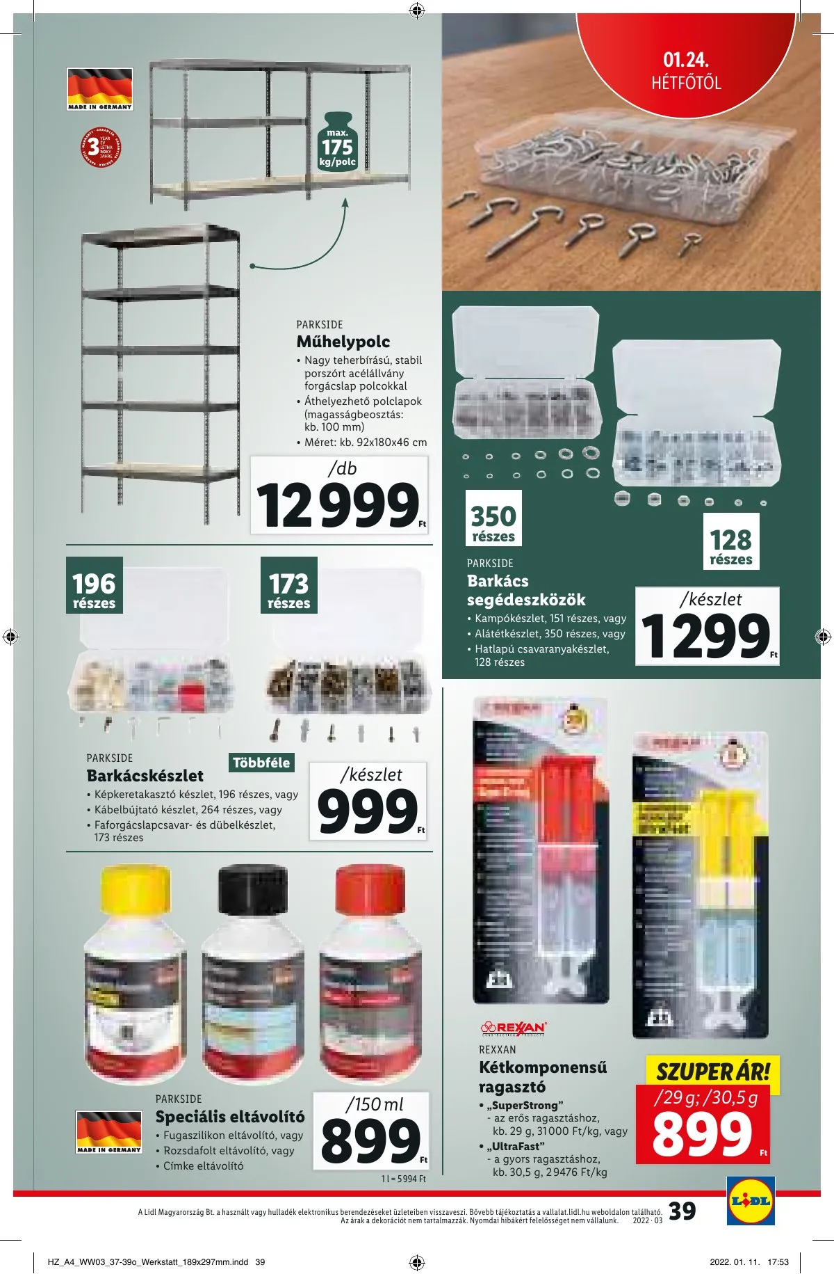 Lidl akciós újság 01.20–01.20 – 39. oldal