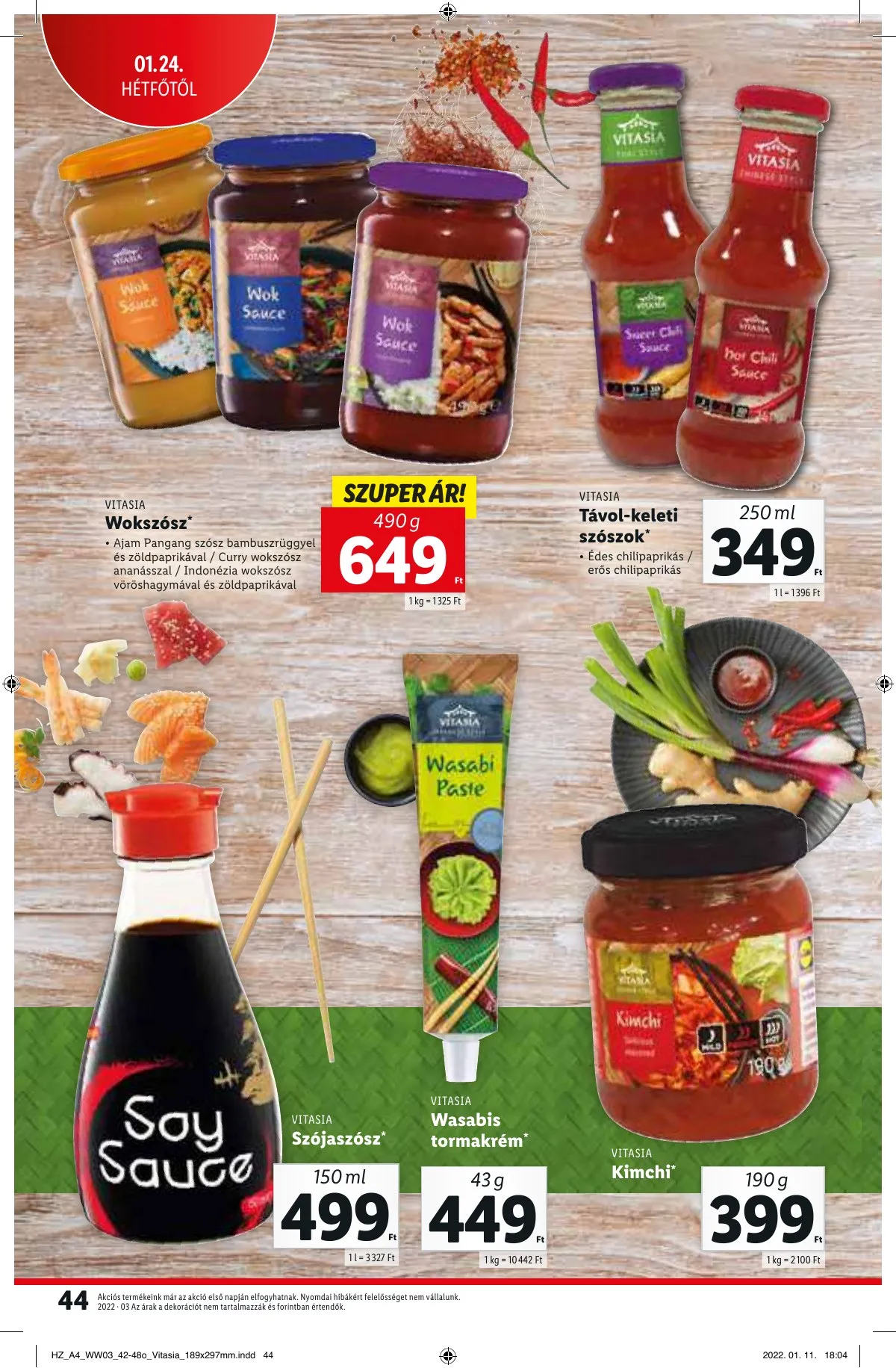 Lidl akciós újság 01.20–01.20 – 44. oldal