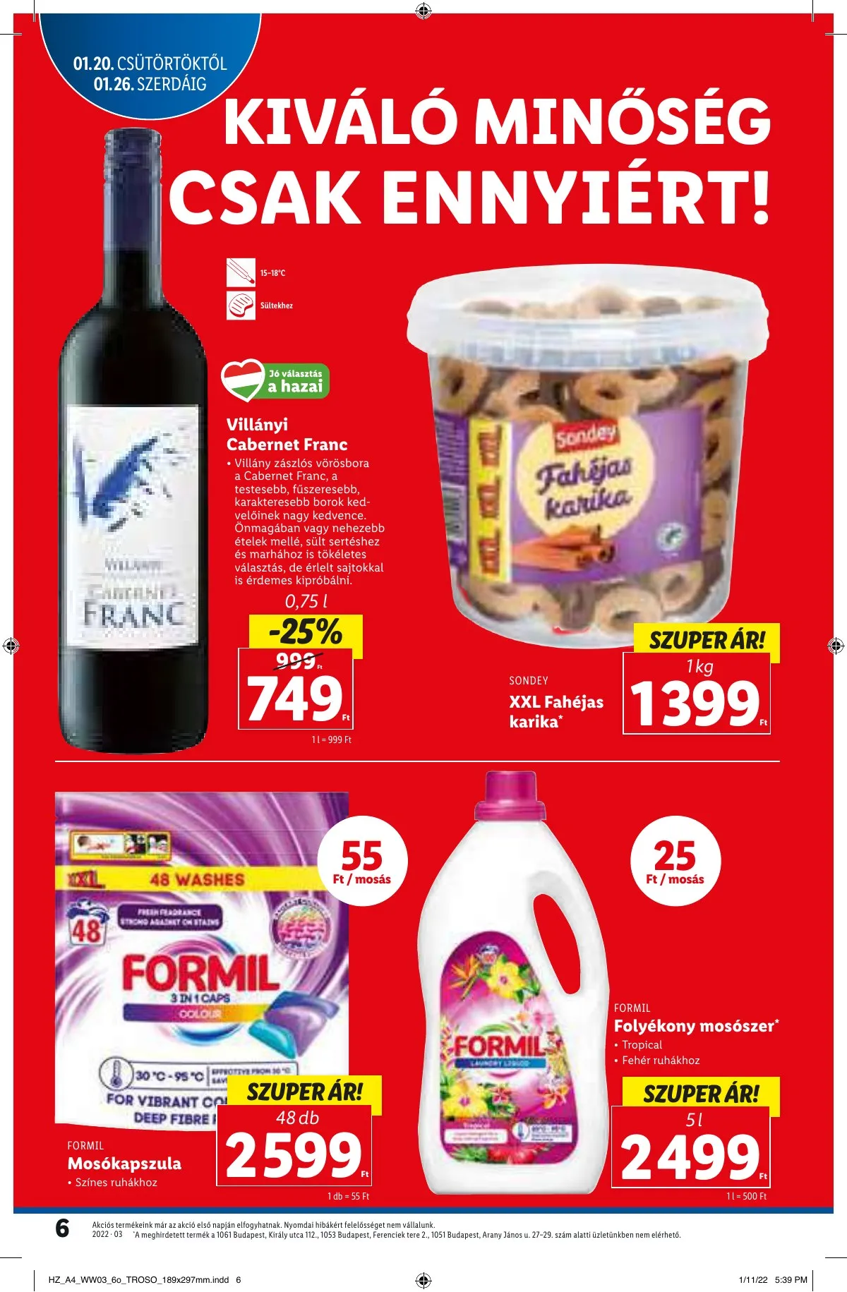 Lidl akciós újság 01.20–01.20 – 6. oldal