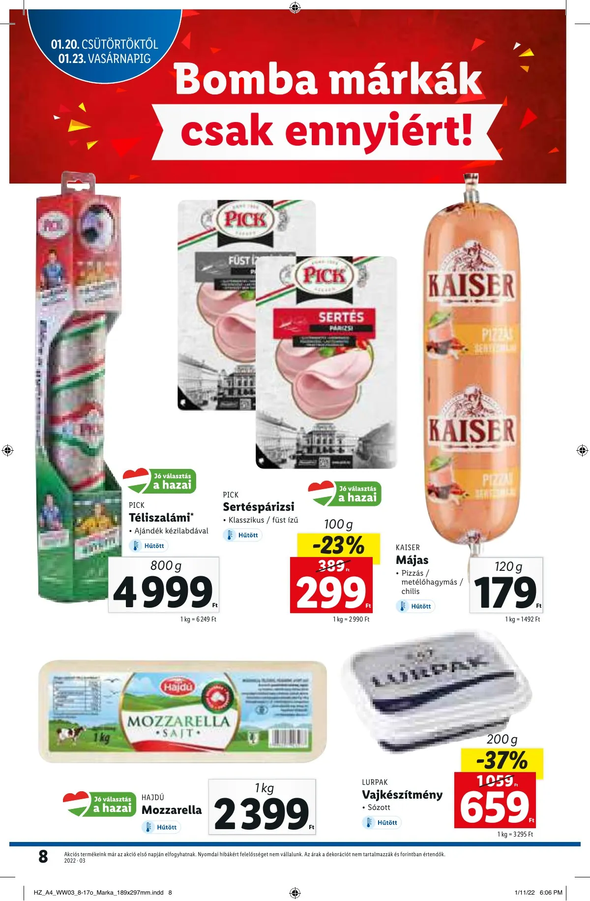 Lidl akciós újság 01.20–01.20 – 8. oldal