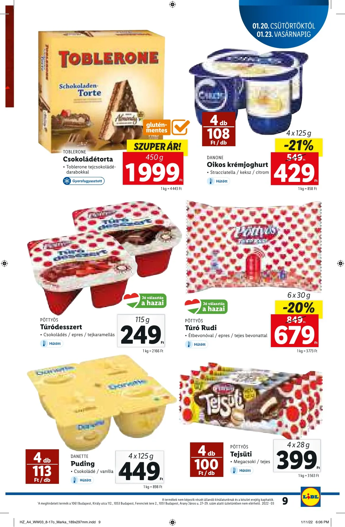 Lidl akciós újság 01.20–01.20 – 9. oldal