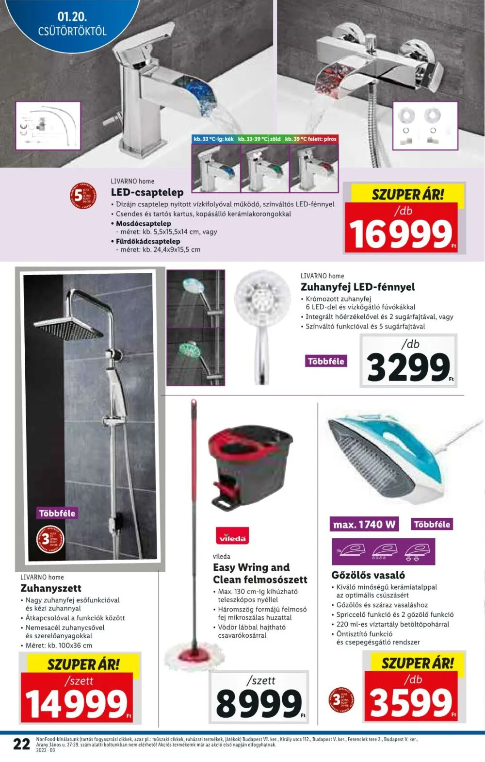 Lidl akciós újság 01.20–01.26 – 22. oldal
