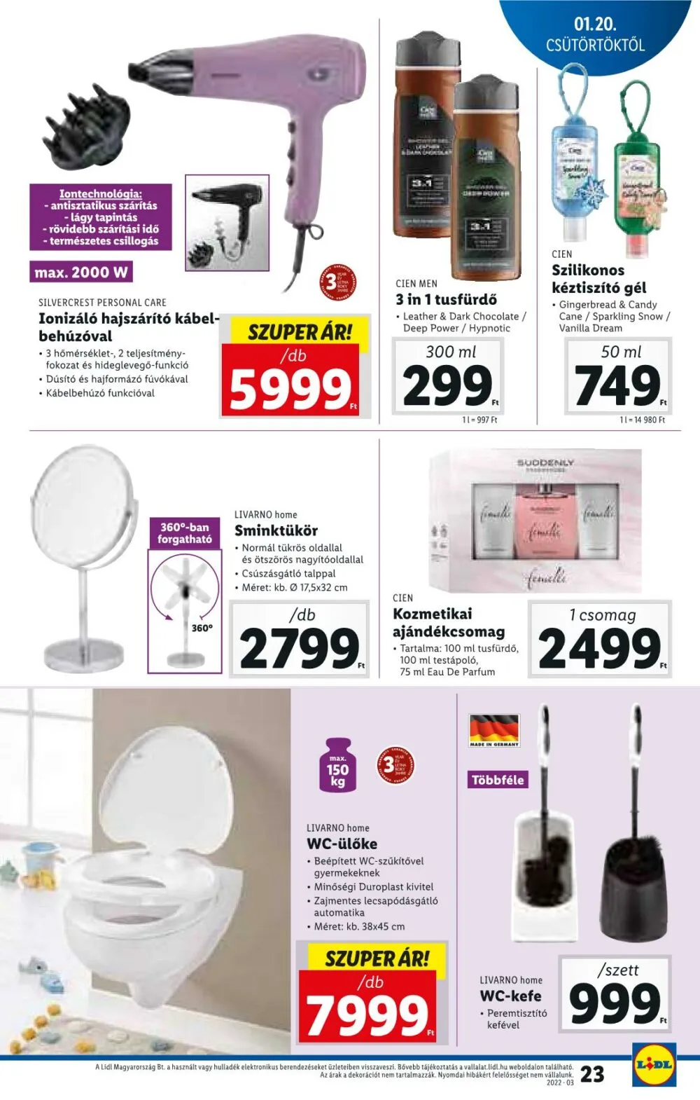 Lidl akciós újság 01.20–01.26 – 23. oldal