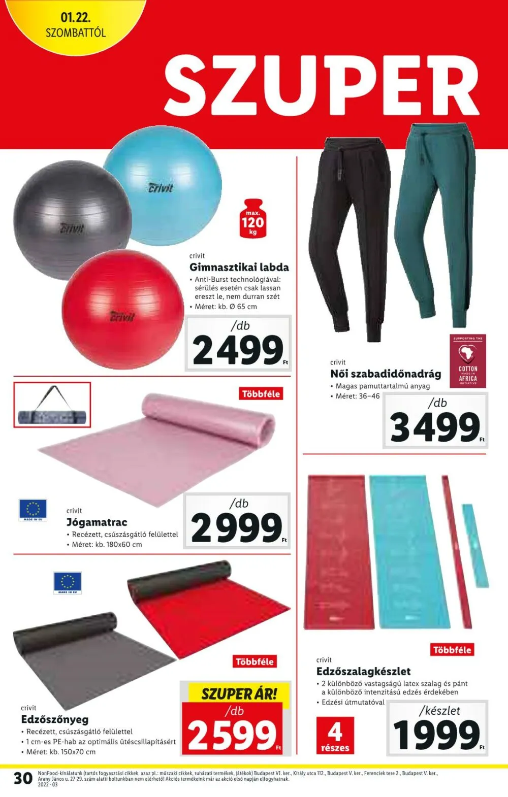 Lidl akciós újság 01.20–01.26 – 30. oldal