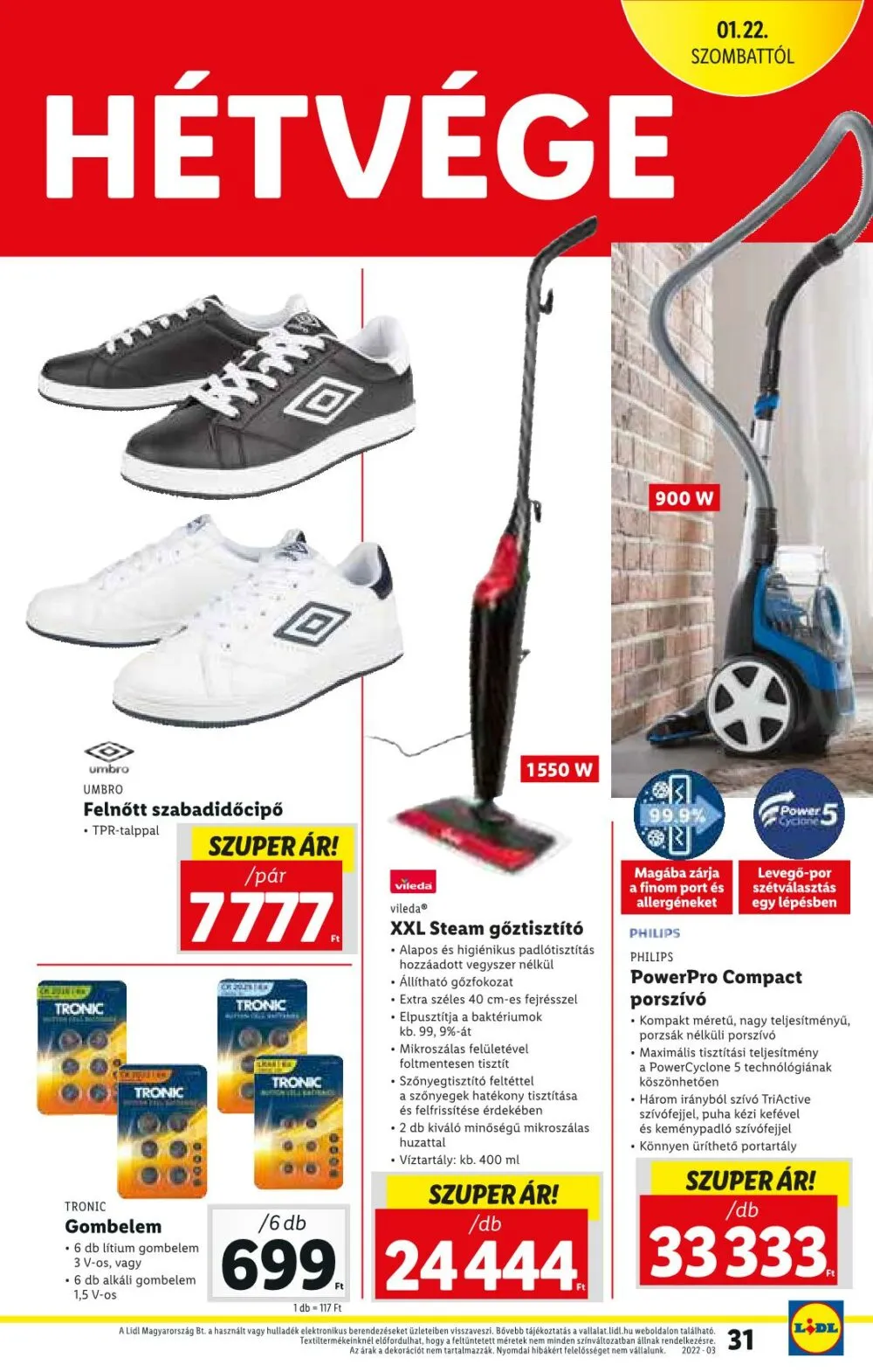 Lidl akciós újság 01.20–01.26 – 31. oldal
