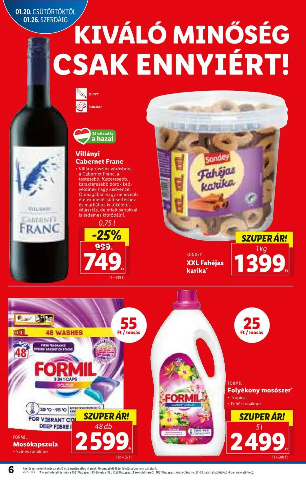 Lidl akciós újság 01.20–01.26 – 6. oldal