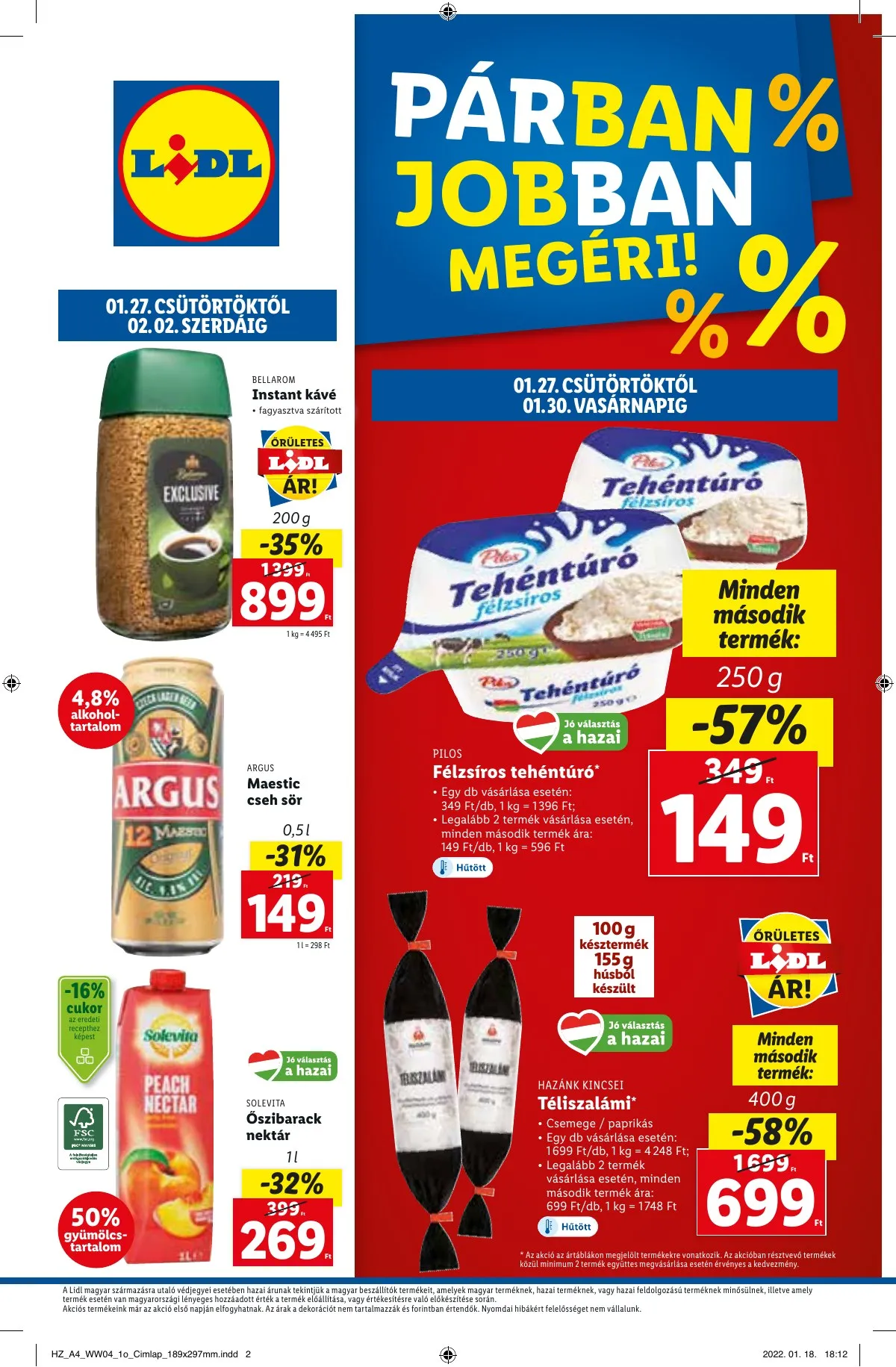 Lidl akciós újság 01.27–02.02
