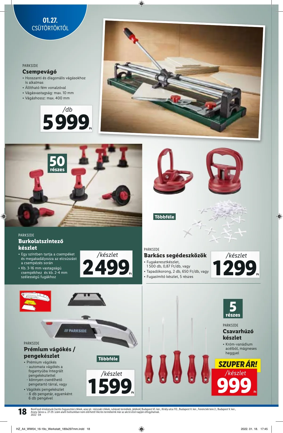 Lidl akciós újság 01.27–02.02 – 18. oldal