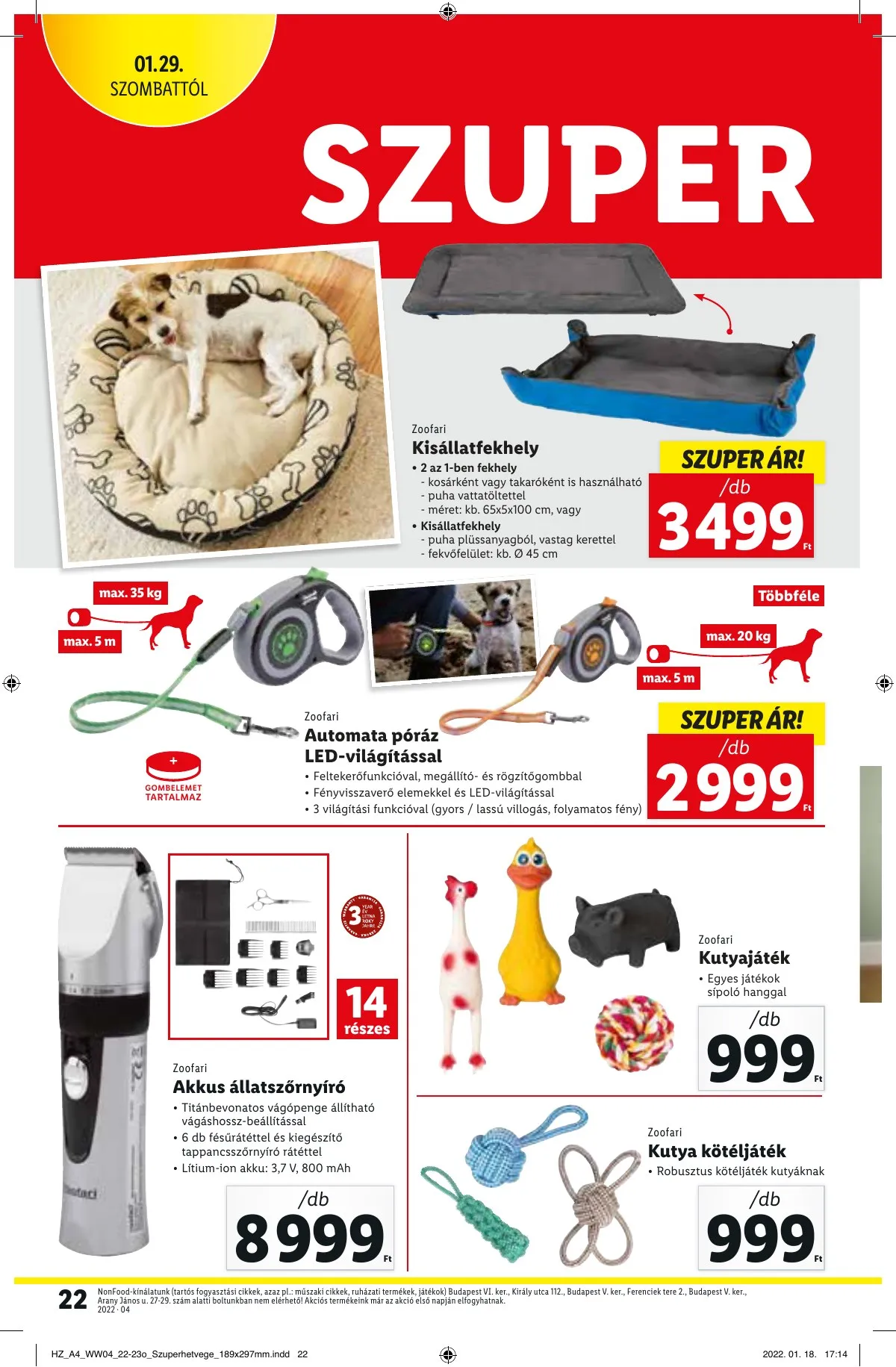 Lidl akciós újság 01.27–02.02 – 22. oldal