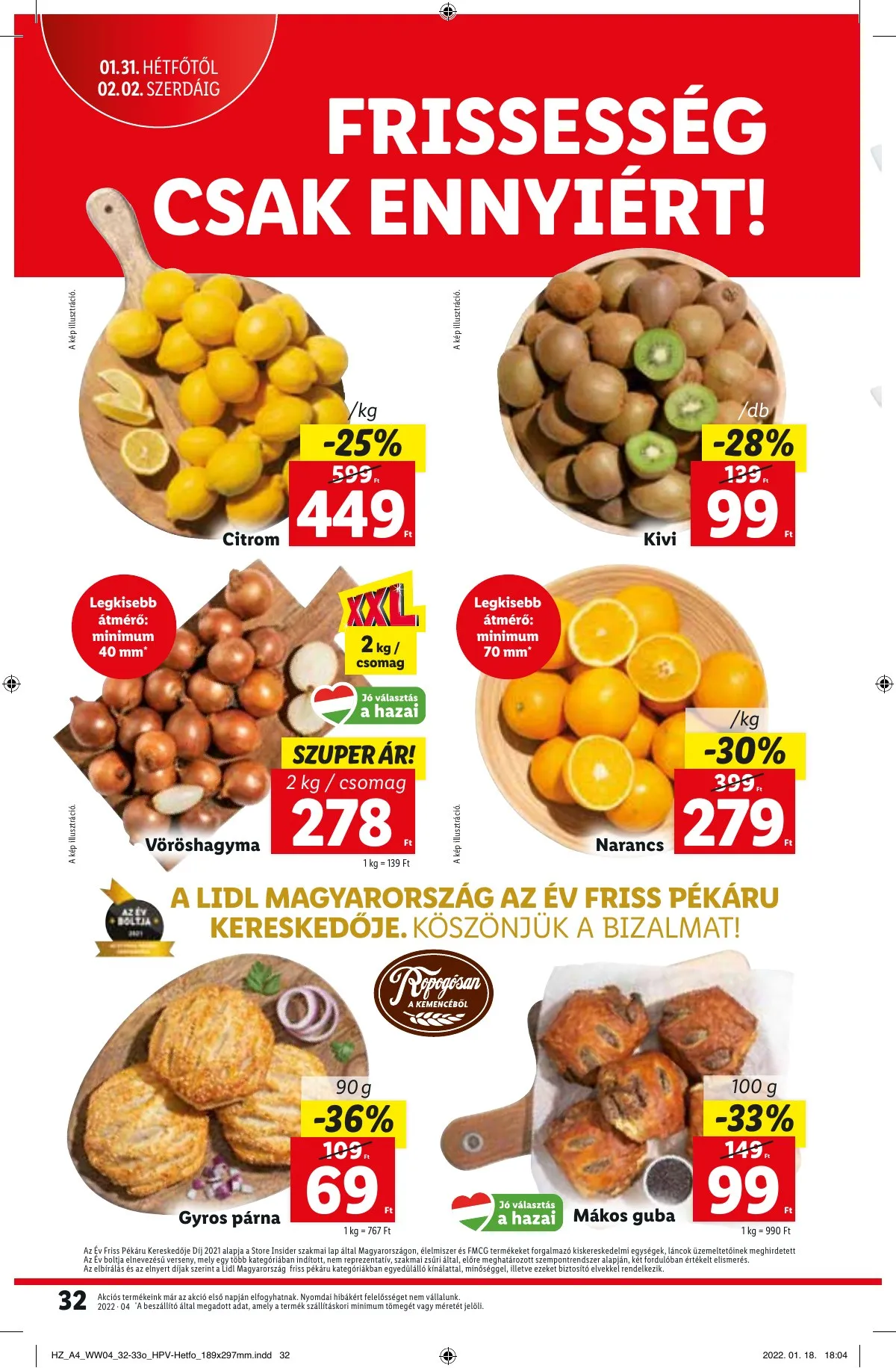 Lidl akciós újság 01.27–02.02 – 32. oldal