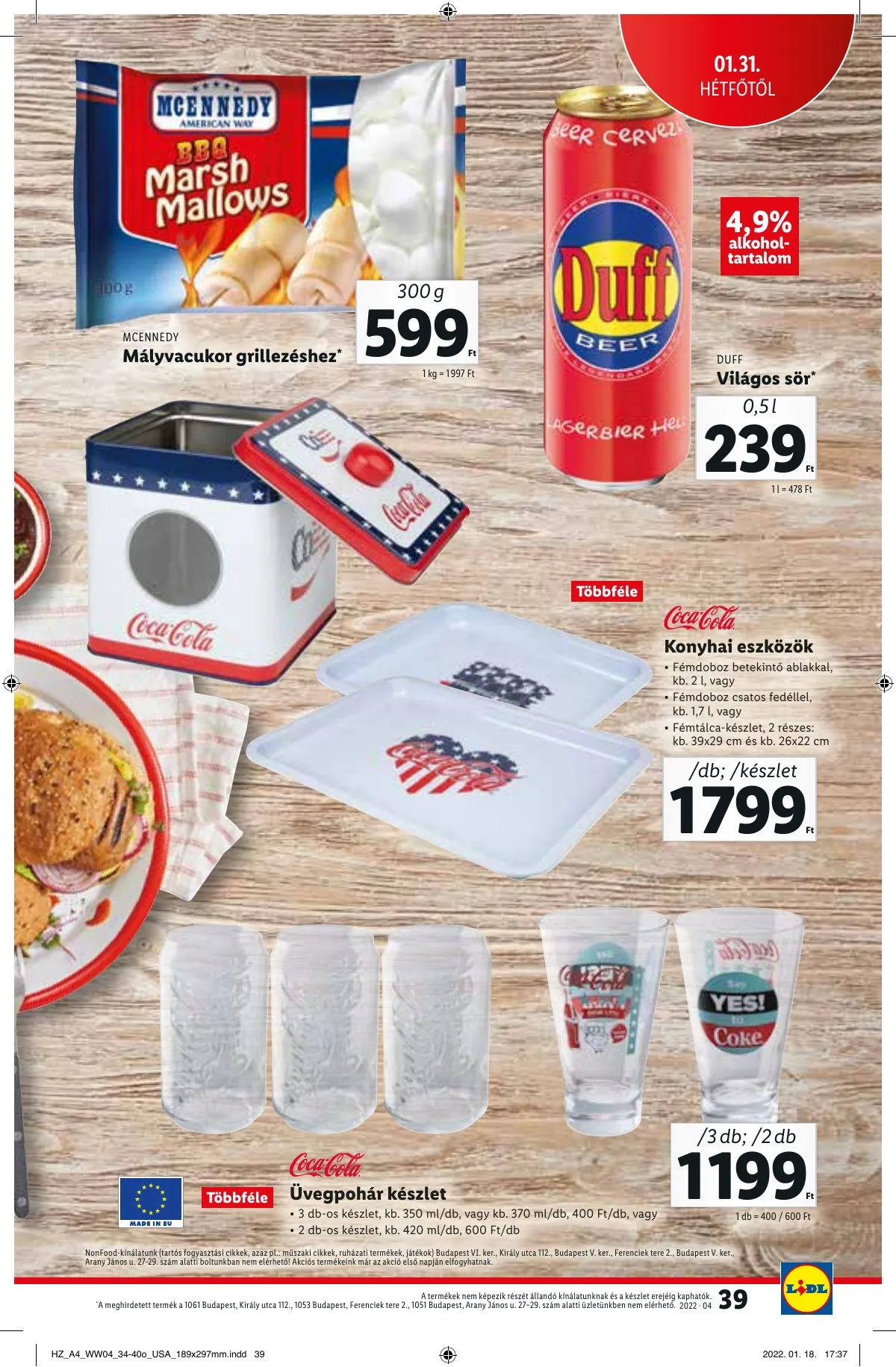 Lidl akciós újság 01.27–02.02 – 39. oldal