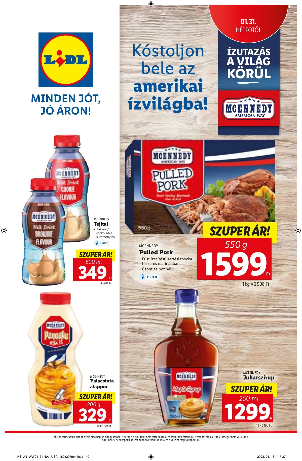 Lidl akciós újság 01.27–02.02 – 40. oldal