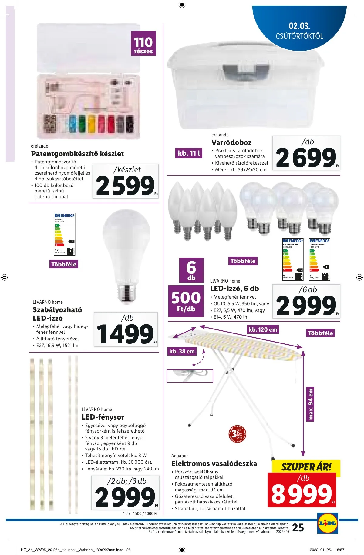 Lidl akciós újság 02.03–02.09 – 25. oldal