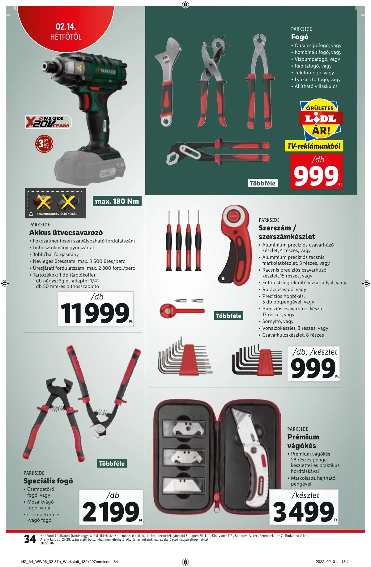 Lidl akciós újság 02.10–02.16 – 34. oldal