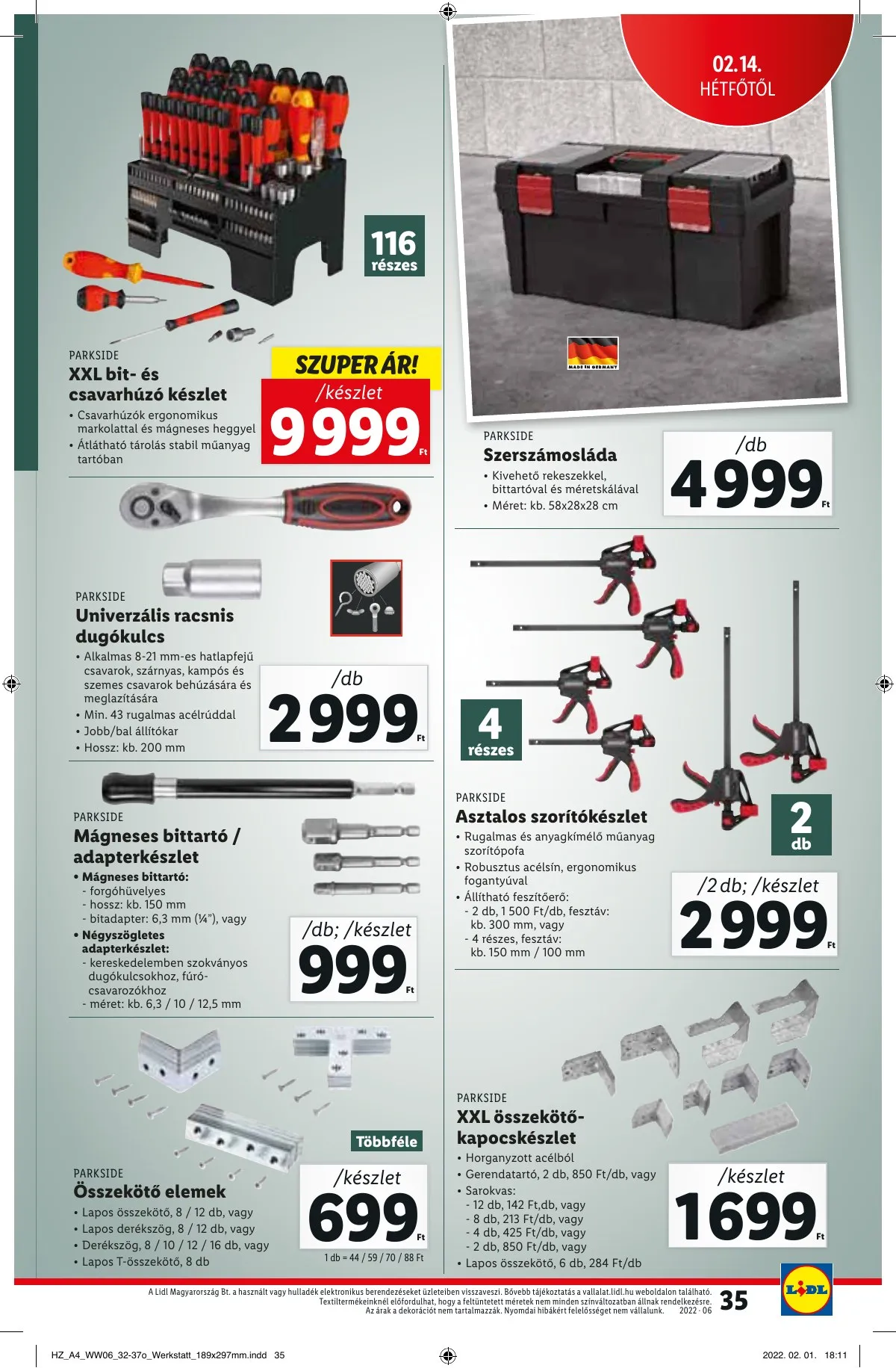 Lidl akciós újság 02.10–02.16 – 35. oldal