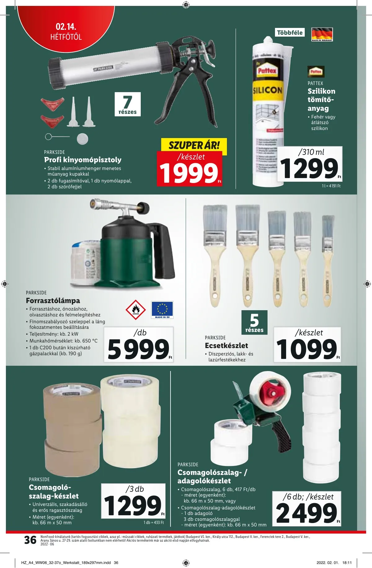 Lidl akciós újság 02.10–02.16 – 36. oldal