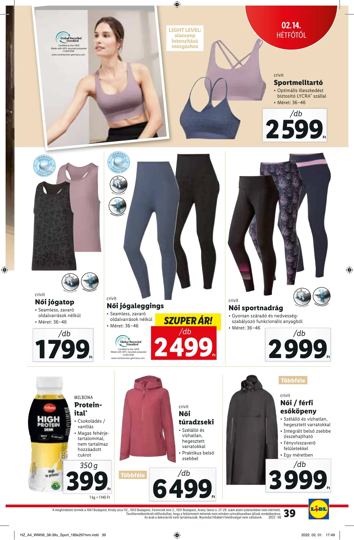Lidl akciós újság 02.10–02.16 – 39. oldal