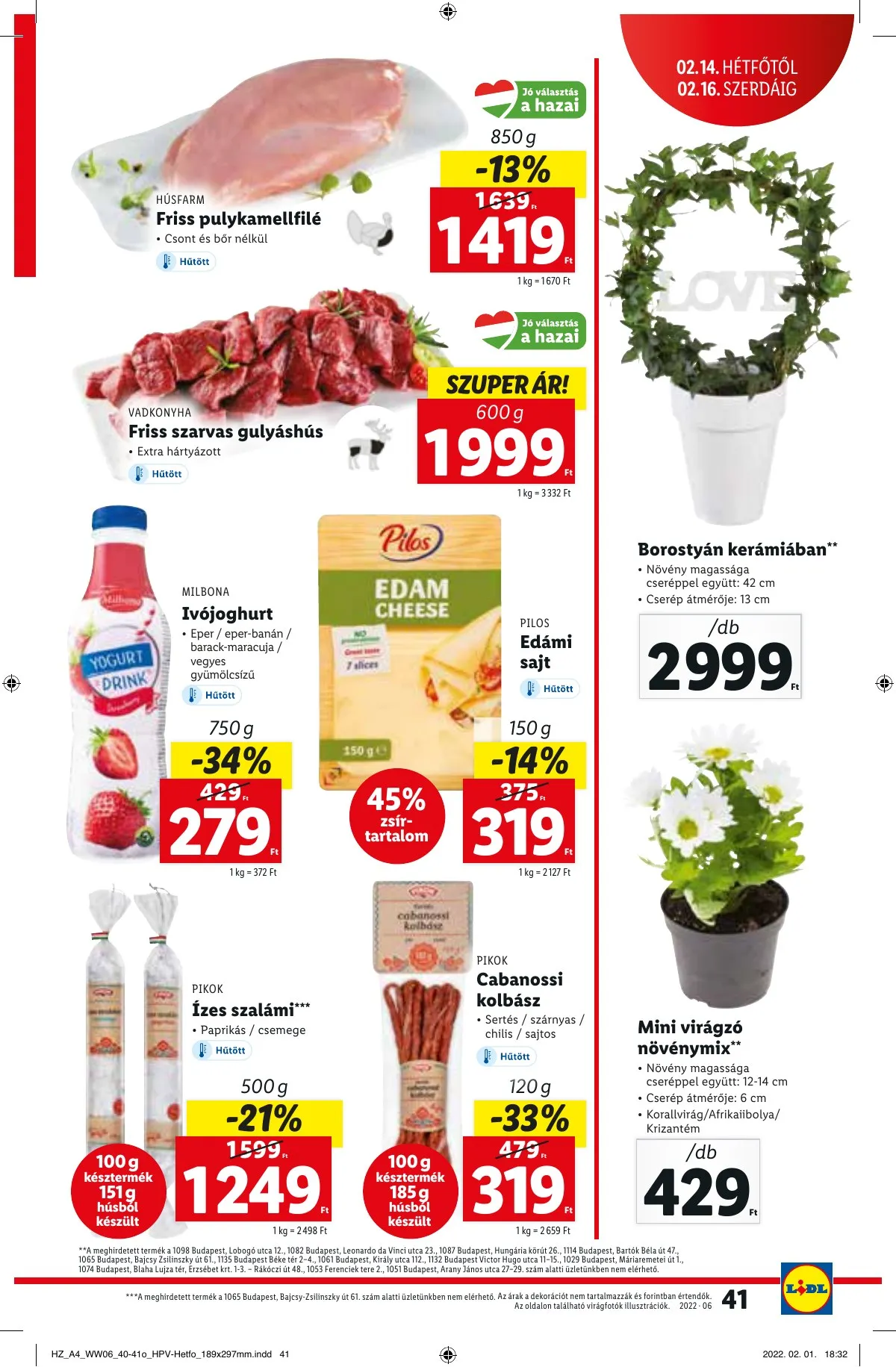 Lidl akciós újság 02.10–02.16 – 41. oldal