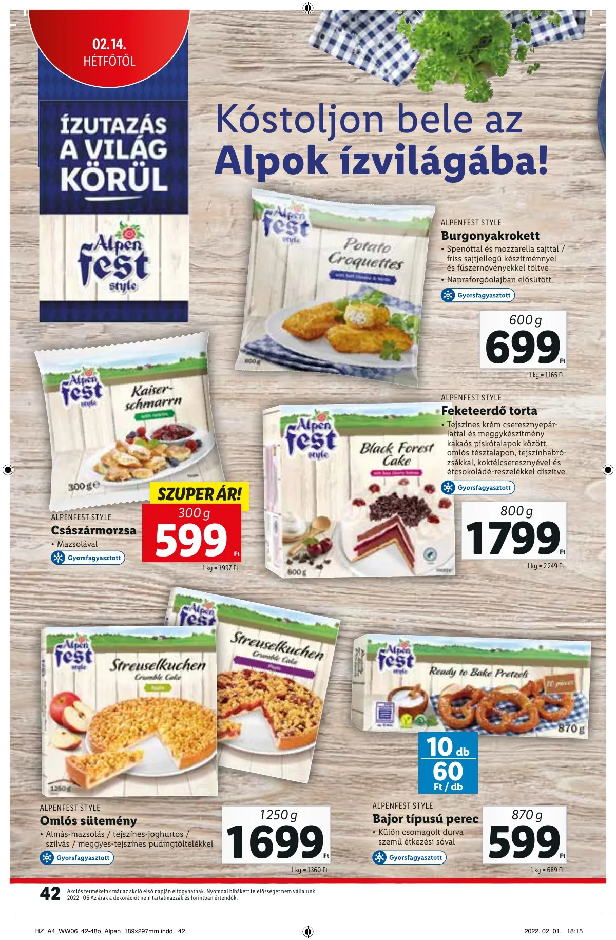 Lidl akciós újság 02.10–02.16 – 42. oldal