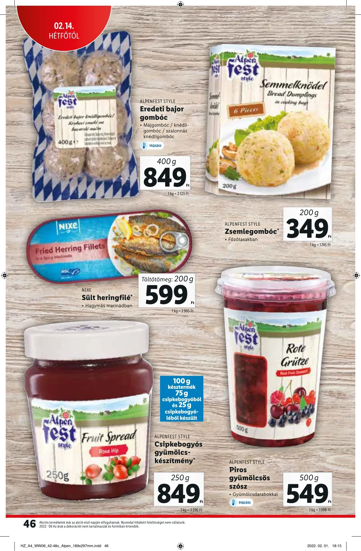 Lidl akciós újság 02.10–02.16 – 46. oldal