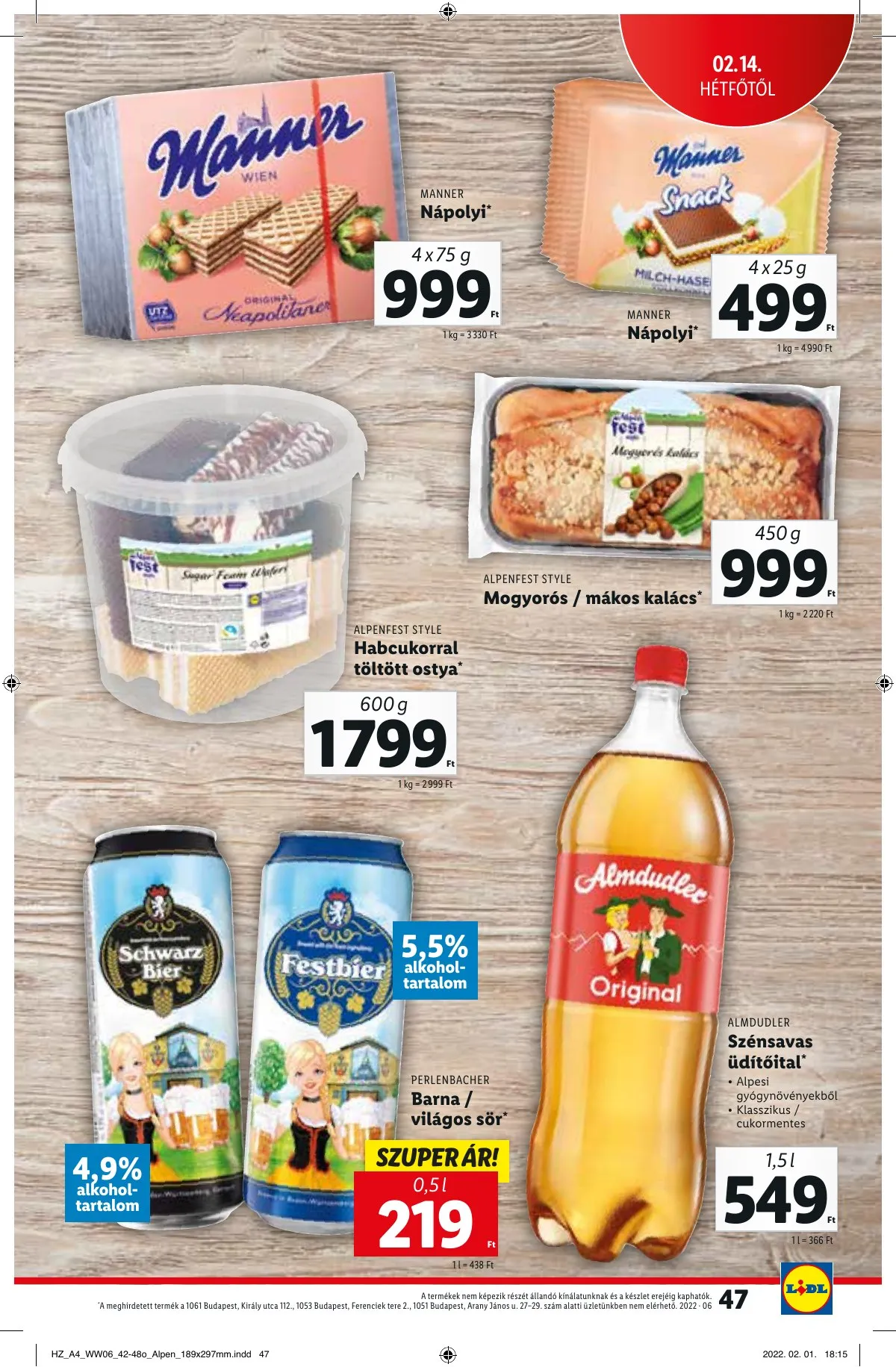 Lidl akciós újság 02.10–02.16 – 47. oldal